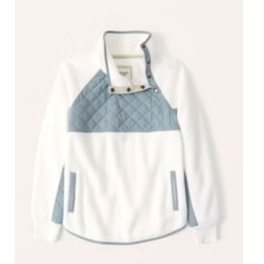 Abercrombie  Asymmetrical Snap-Up Fleece